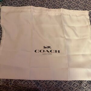 Coach Cream Dust Bag with Logo